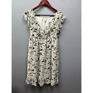 CONVERSE Dress Womens small floral dress cap sleeves ruffles feminine Skater‎